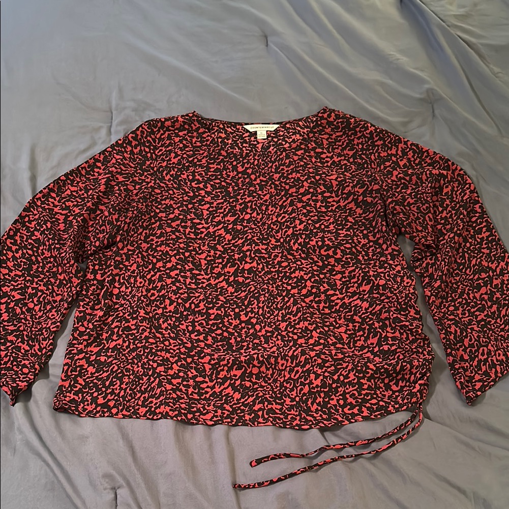 Women's Black And Red Blouse